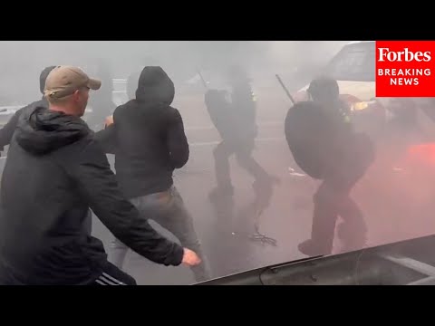 SHOCK VIDEO: Anti-Immigration Protestors Get Into Multiple Violent Clashes With Dutch Police