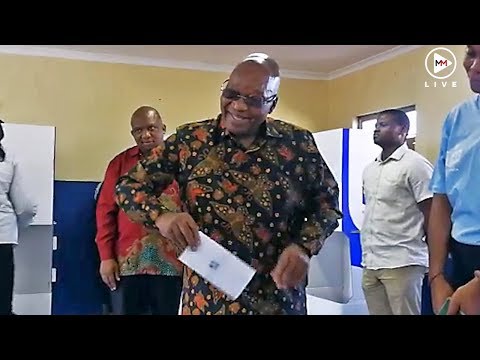 'It is not war, it is democracy' Jacob Zuma casts his vote in the 2019 elections