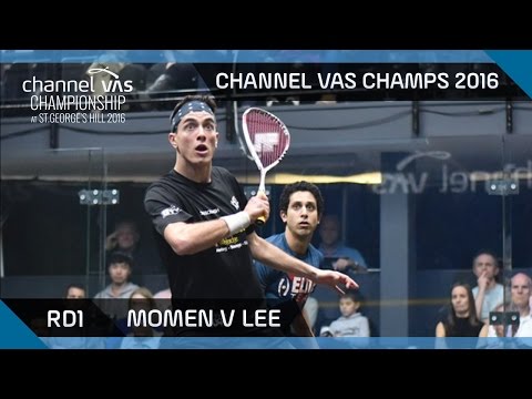 Squash: Momen v Lee - Channel VAS Championship at St Georges Hill 2016 Rd 1 Highlights