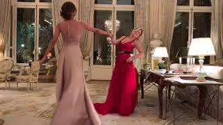 Hofit Golan & Patricia Contreras wearing Christophe guillarmé & dancing during Paris couture week video