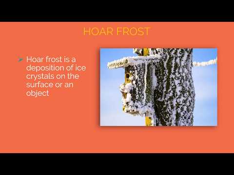 What is HOAR FROST, RIME & GLAZE