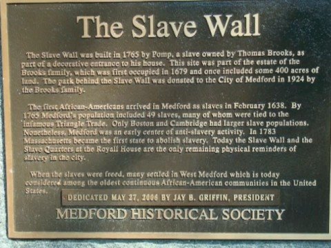 Slave Wall Medford MA