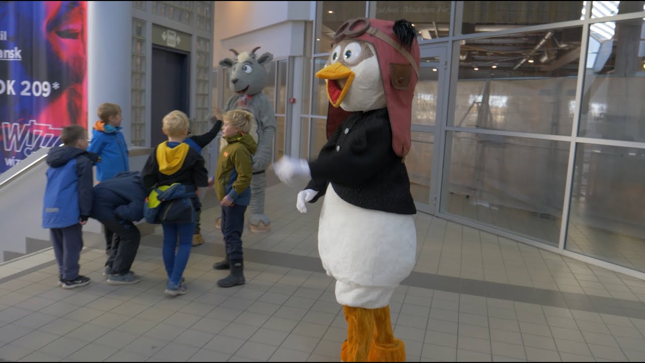 Bædi & Børdi - Maskott-premiere på Avinor Bodø Lufthavn