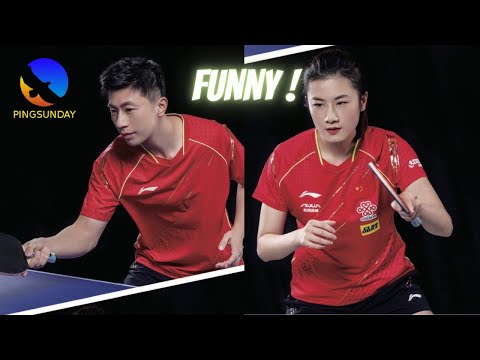 Ma Long - Ding Ning: funny exhibition match