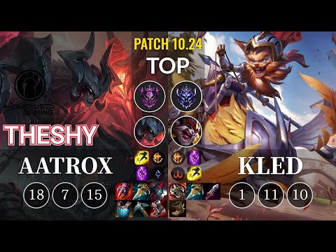 IG TheShy Aatrox vs Kled Top - KR Patch 10.24