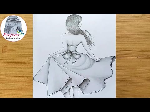 Easy way to draw a Girl - Pencil Sketch || How to draw a ...