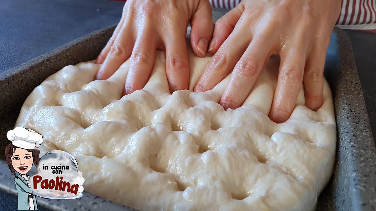 FOCACCIA fatta in casa alta e soffice. SENZA IMPASTARE !