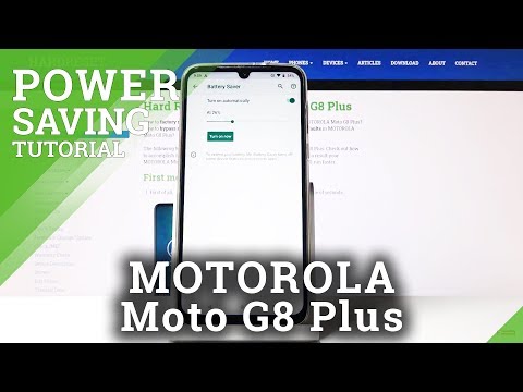 Power Saving Mode in MOTOROLA Moto G8 Plus – Extend Battery Life