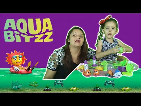 ABRINDO O AQUABITZZ E O MAR DE SLIME | Bella