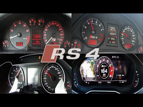 Audi RS4 - ACCELERATION Battle - (b5 vs b7 vs b8 vs b9)