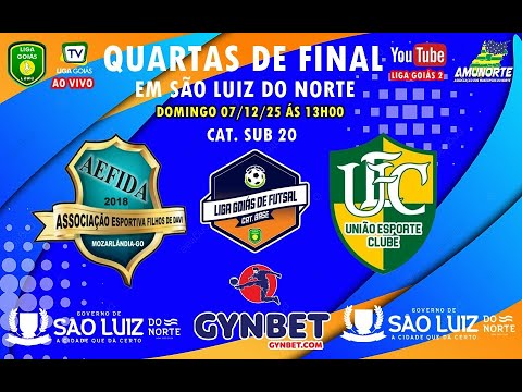 LIGA GOIÁS 2025 CATEG. BASE 2025 - 4ª DE FINAL - AEFIDA MOZARLÂNDIA X UNIÃO EC ARAGUAÇU TO