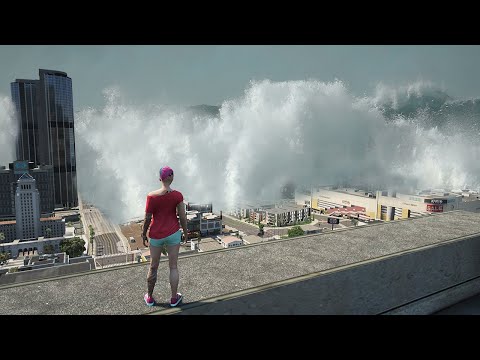 МЕГА ЦУНАМИ НАКРЫЛО НА ЛОС-САНТОС в ГТА 5 ОНЛАЙН! (GTA 5 ONLINE)