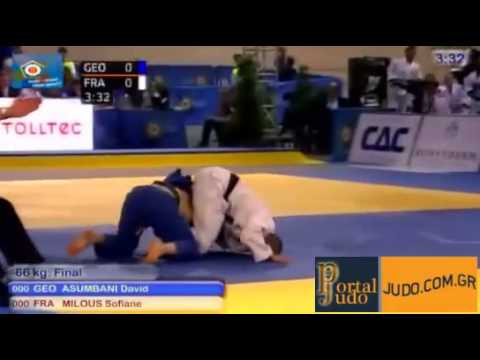 European Judo Championship Vienna 2010 Final -66kg Asumbani (GEO)-Milous (FRA)