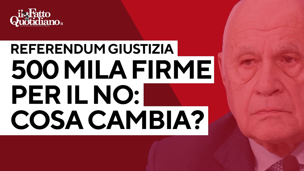 Referendum sulla giustizia, 500 mila firme per il No: cosa cambia?