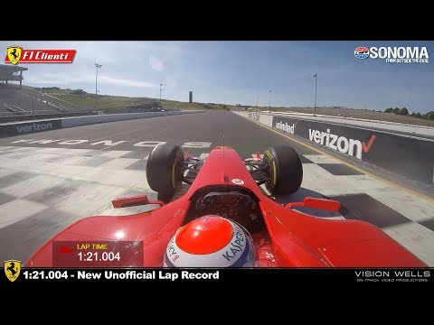 2019 Ferrari Corse Clienti Sonoma Raceway -  Marc Gene F2004 Record Lap
