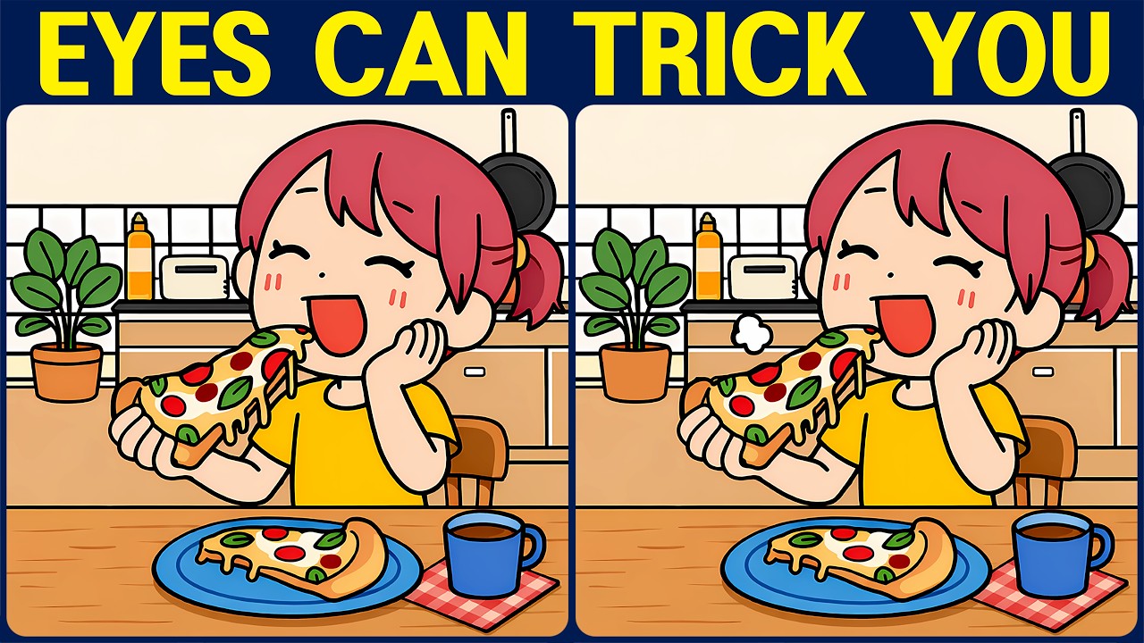 [Spot the Difference Brain Training] Can you spot all the slightly tricky differences?