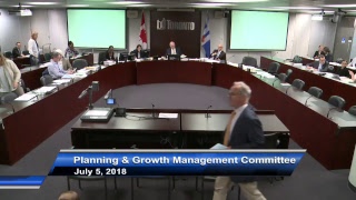 Planning and Growth Management Committee - July 5, 2018 - Part 1 of 2
