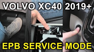 Volvo XC40, V60, S90, Etc (2019-2026): Rear Brake Service Mode! Replace Your Brake Pads! No Scanner!