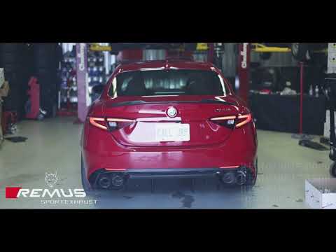 ALFA ROMEO GIULIA - REMUS EXHAUST TEST
