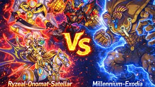 Duelos con Amigos 🔥 Millennium-Exodia vs Ryzeal-Onomat-Satellar | Yu-Gi-Oh!