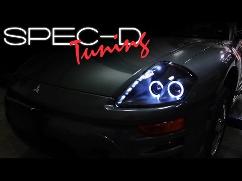 SPECDTUNING INSTALLATION VIDEO: 2000 - 2005 MITSUBISHI ECLIPSE PROJECTOR HEADLIGHTS