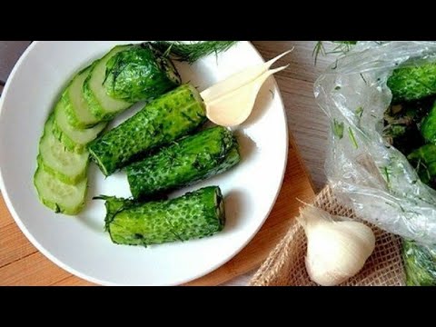 Вкуснее огурцов не найти/Малосольные огурцы в пакете/ Самый быстрый и вкусный рецепт/