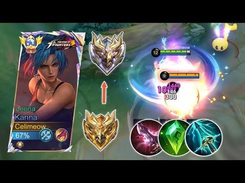 UNLI TRUE DAMAGE!! KARINA NEW CHEAT BUILD TO RANK UP FAST! (karina best build 2026) - Mobile Legends