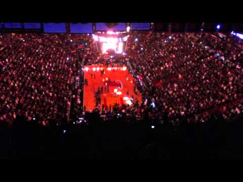 2010 Miami Heat Opening Night Game Starting Line-Up Introductions