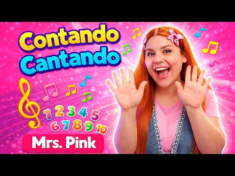 Contando Cantando 🎶 Aprende los Números 1, 2 y 3 con Mrs. Pink | Canción Infantil
