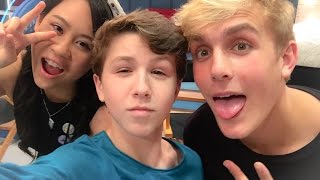 ON SET Interview with Bizaardvark's Ethan Wacker and Jake Paul video