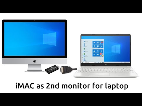 How to use an iMAC as a 2nd monitor for Windows/Any Laptop.