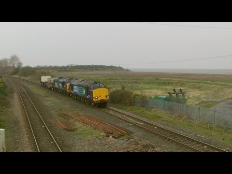 Bagillt 11.4.2016 - DRS 37610 Ted Cassidy & 37069 on Valley flasks - Flint Holywell