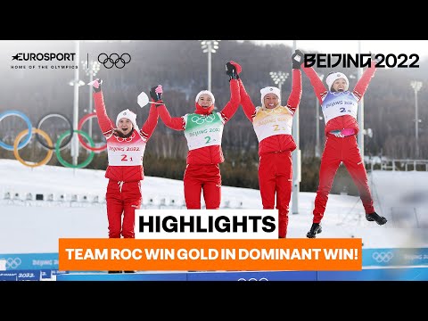Team ROC win Gold in Women's Cross Country Skiing 4x5km Relay | 2022 Winter Olympics