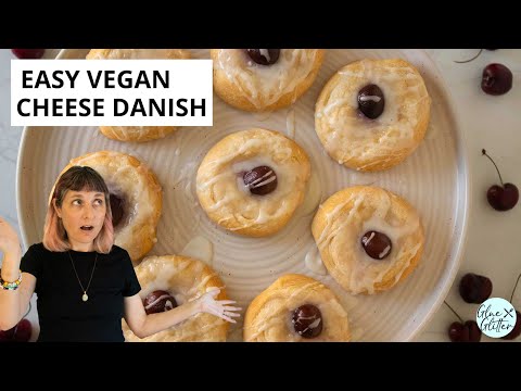Vegan Cheese Danish (4 ingredients, 20 minutes!)