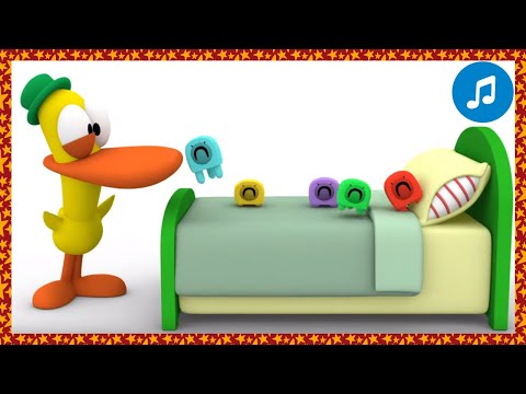 🐒 CANCIONES INFANTILES de POCOYÓ - 5 Aliens saltaban en la cama | Caricaturas y dibujos animados