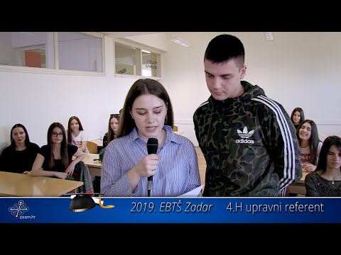 2019 EBTŠ Zadar - Predstavljanje 4.H - Maturalna Zabava