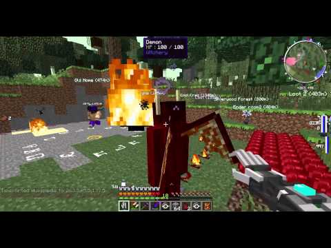 Minecraft Crack Pack Episode 16 Blood Magic, Summoning a Demon to trade with and a spawn house