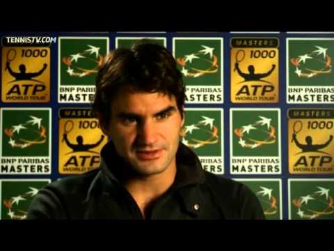 Paris 2010 Thursday Interview Federer