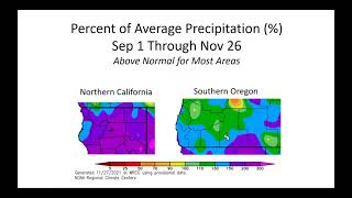 Precipitation Update for Southern Oregon and Northern California