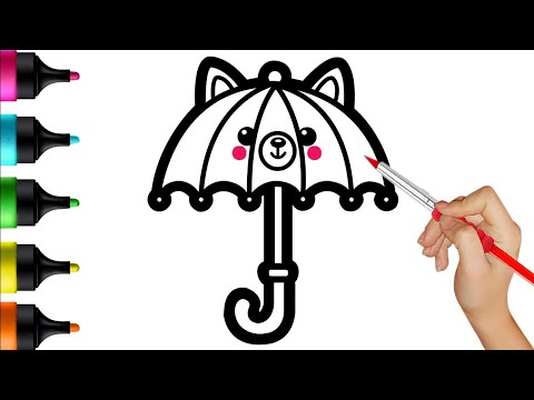 Happy Umbrella - Drawing, Painting and Coloring Fun for Kids and Toddlers