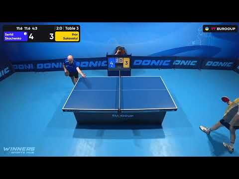 20:05 Serhii Skachenko - Ihor Sukovatyi 30.09.2023 TT Euro.Cup Ukraine Master. TABLE 3