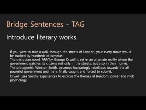 Essay Writing | Introductions | 05 Bridge Sentences