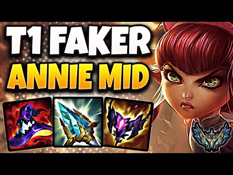T1 Faker Annie MID vs Akali - Patch 13.3 Korea Challenger ✅