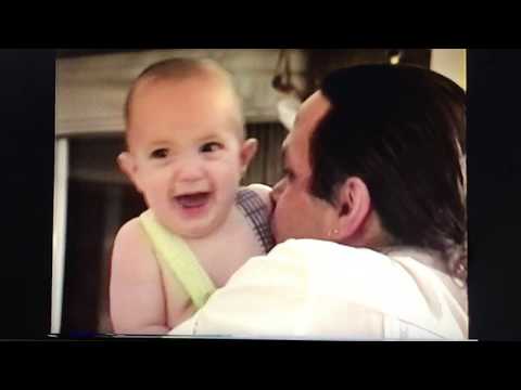 Jeff Porcaro of TOTO playing with his baby son Nico - July 1992