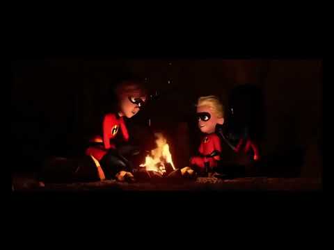 The Incredibles (2004) Mom and Kids Talk - Caves scene