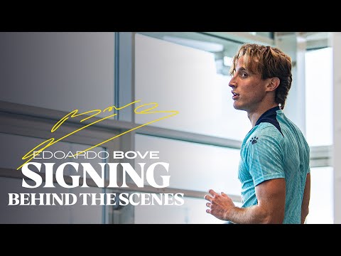EDOARDO BOVE SIGNING, BEHIND THE SCENES 🎬