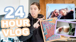 [24 HOUR VLOG] Bringing you to work, patio drinks & the Black Market! See what I do at 5AM at spin 😂