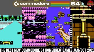 Top 35 New FREE Commodore 64 Games/Jan-Oct 2026 (Time Stamps Included) #commodore64 #c64 #c64games 