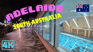 2023 Adelaide CBD Street,Night Walking -4K Ambient Walk