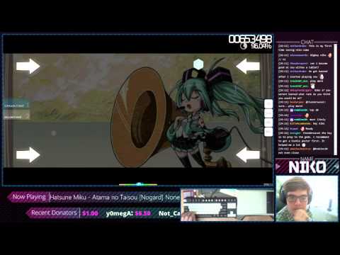Niko plays Atama again(31/05/15) - 700 combo this time! [stream version]